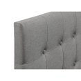 thumbnail image 5 of Tête de Lit Ajustable Transitionnelle Capitonnée à Boutons Ida Gris Simple, 5 of 5
