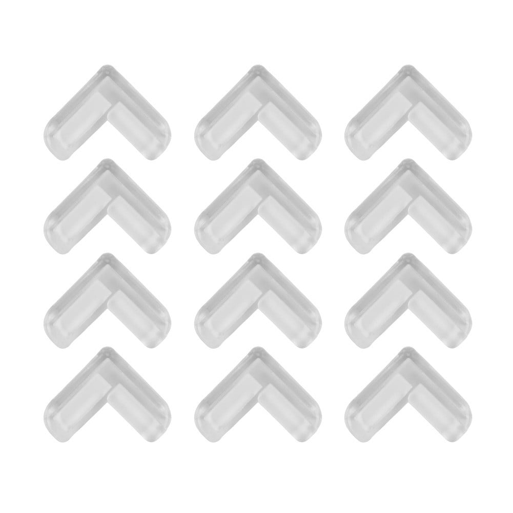 12Pc Clear Rubber Furniture Corner Edge Table Cushion Guard Protect