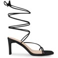thumbnail image 7 of Unique Bargains Women's Lace Up Strappy Block High Heels Sandals, 7 of 7