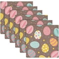 thumbnail image 6 of Coolnut Easter Eggs Cloth Napkins Set of 4, Oversized Washable Reusable Polyester Dinner Table Napkins for Family, Restaurant, Party Decor, 20 x 20 Inch, 6 of 7
