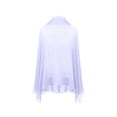 thumbnail image 6 of AHMOMEI Elegant Pleated Chiffon Shawl, Lightweight Shoulder Wrap Scarf for Evening Dresses, Weddings & Formal Events (Light Purple), 6 of 7