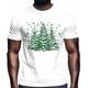 thumbnail image 2 of Camisetas gráficas informales de manga corta con árbol de Navidad verde para hombre, 2 of 8