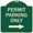 Green, variant on SignMission Designer Series Sign - Permit Parking Only (With Right Arrow) | Black & Silver 18" X 18" Heavy-Gauge Aluminum Architectural Sign | Protect Your Business & Municipality |