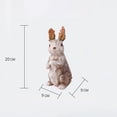 thumbnail image 5 of Polyresin Rabbit Figurines Statues Micro Landscape Fairy Decorative Crafts For Patio Yard Desktop Art Decor, 5 of 5
