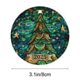 thumbnail image 3 of Adorno navideño de acrílico | Colgante para árbol de Navidad | Decoración festiva para coronas y guirnaldas | Diseño plano resistente a roturas | Decoración navideña para el hogar, 3 of 6