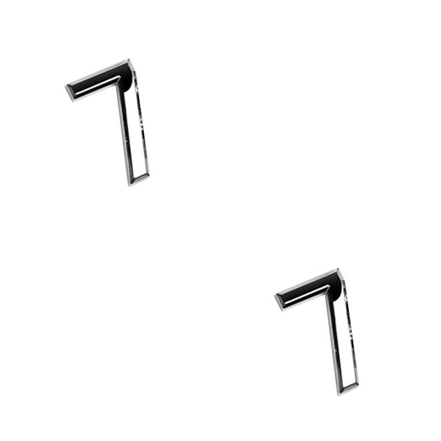 kurtrusly 1pc 3D Numeral Door Plaque House Drawer Sign Plating Gate Digits 0 to 9 Plastic Number Hotel Home Sticker Address Door Label Number 7 2Set