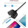 thumbnail image 2 of BESTEK 150W 2-Socket Car Cigarette Lighter Splitter Power Adapter DC Outlet Car Charger Dual 2.4A USB with 26 Inches Cord for Cellphone GPS Dash Cam, 2 of 7