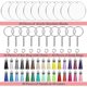 thumbnail image 2 of Kit de 120 adornos acrílicos en blanco que incluye adornos acrílicos en blanco, borlas y llaveros como se muestra, 2 of 5