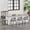 Matte Black, variant on Amara Modern Outdoor Patio 26"H Counter Stools with Wicker Backrest, Iron Frame, Water-Resistant Cushion, Matte Grey, Set of 2