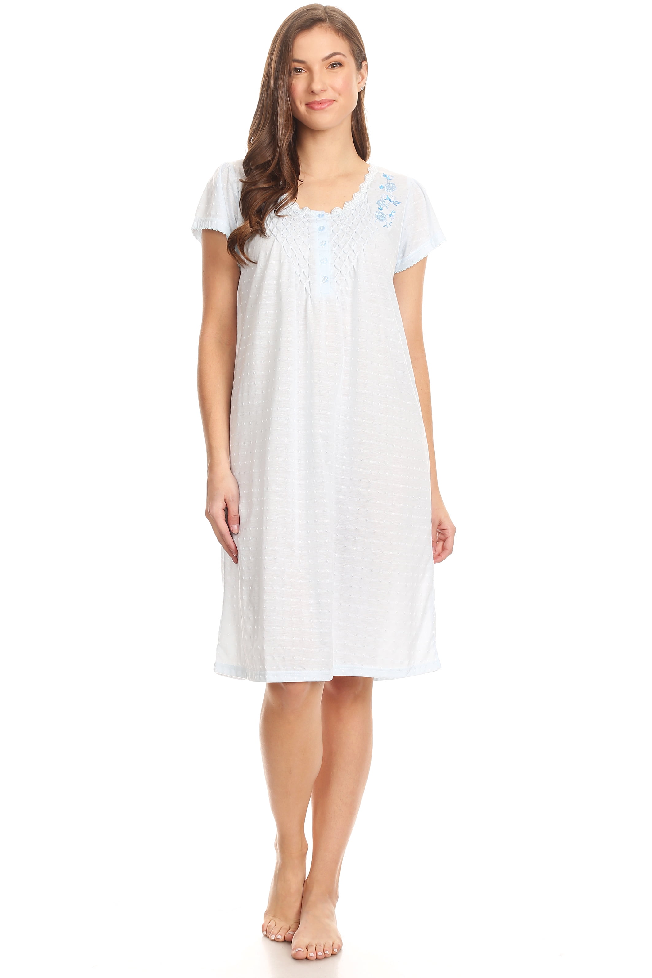 Womens Nightgown Sleepwear Pajamas - Woman Sleeveless Sleep Dress ...