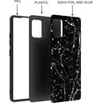 thumbnail image 4 of Xpression Case for Apple iPhone 13 Pro Max (6.7") Marble Fashion Stone Stylish Flake Glitter Bling Hybrid TPU Rubber Hard Protection Phone Cover [Marble Black], 4 of 9