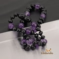 thumbnail image 5 of Amberalia knotted Baltic Amber Necklace with Amethyst, GIA Certificated - for natural remedies - Boost immune System - Cherry-Amethyst 12.5”, 5 of 7