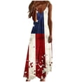 thumbnail image 2 of Mifsaly Independence Day Dress For Women Plus Size Spaghetti Strap V Neck Sleeveless 4Th Of July Dresses Flowy Lightweight Vacation Sundress XXL, 2 of 8
