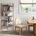 thumbnail image 2 of Nathan James Beacon 5 Tier Bookshelf, Wall Mounted Bookcase, Solid Wood Bookshelf in Wire Brushed Finish, Boho Rustic Bookcase, 2 of 8