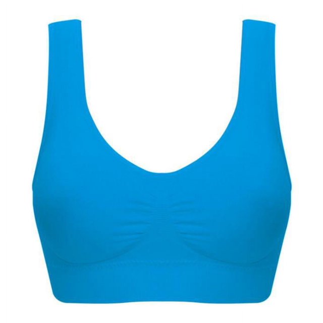 Sujetador deportivo sin almohadilla para el pecho y sin aros de acero, talla grande, para mujer, de una sola capa, sin almohadilla para el pecho, ropa interior para mujer