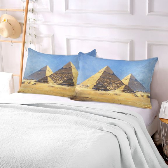 Pillow Case Plush Pillow The Pyramids Case standard size/King size/Queen size Bed Pillow Pillowcases
