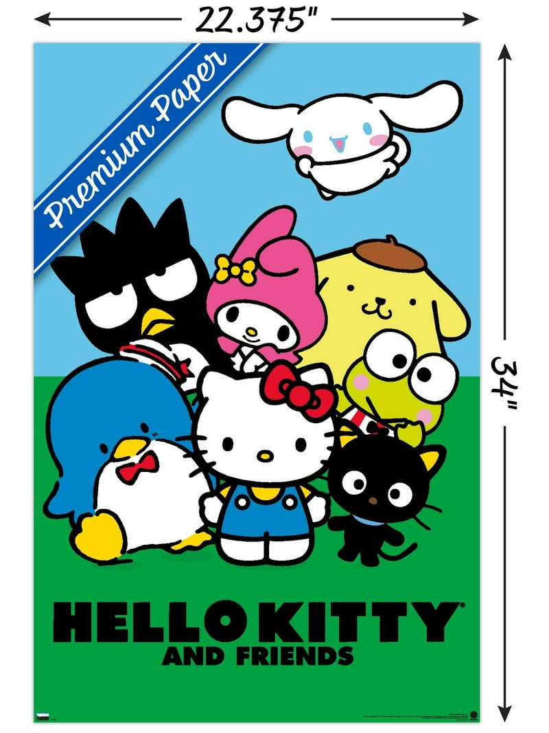 Hello Kitty and Friends: 21 Core - Standing Wall Poster, 22.375
