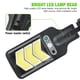 thumbnail image 4 of Sensor de movimiento de luces solares exteriores | LED impermeable IP65 | 3 modos, mando a distancia, recargable, ultrabrillante, 2200mAh, PVC, negro | Valla de seguridad en muro Jardín patio, 4 of 9