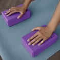thumbnail image 4 of Microdry Fitness 2-Piece Foam Block Set for Enhanced Stretching, Purple, 9x6x4 Inches, 4 of 4