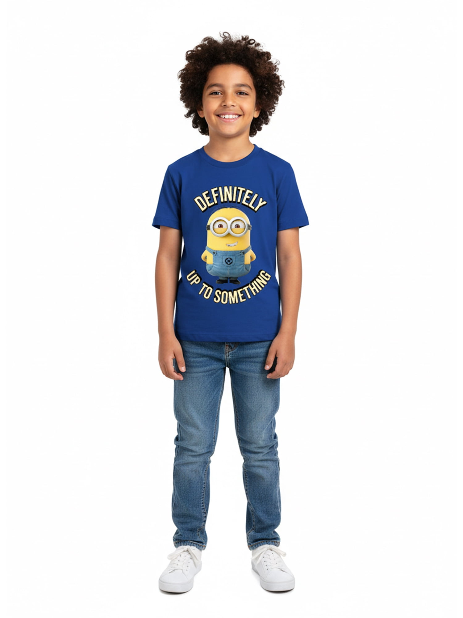 Minions, Boys' & Big Boys', Up To Something, Graphic Short Sleeve T-Shirt, Sizes 4-18