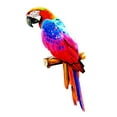 thumbnail image 3 of Colorful Artificial Parrots Figurines Miniature Pendant Hanging Bird Model Animal Sculpture Photo Props for Garden Wedding D, 3 of 7