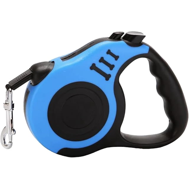 P.U.P. SUPPLY | Accesorios para Perro | Correa Retractilar para Perro y Mascotas| Azul - 3m | Correa para Perro Grande - Mediano y Pequeño