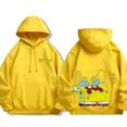 thumbnail image 3 of Suéter de poliéster con dibujos animados de Bob Esponja para otoño e invierno, sudadera con capucha de manga larga fina o polar, 3 of 5