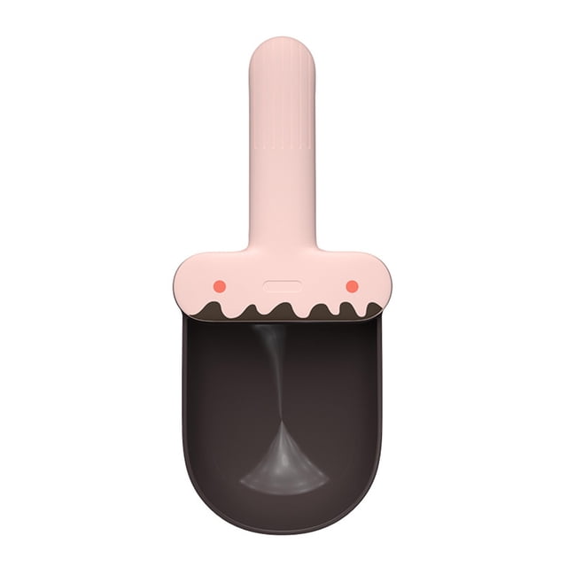 Cuchara para comida para mascotas, forma bonita de helado, cuchara para comida para perros de gran capacidad con Clip de sellado para perros, gatos y mascotas