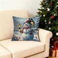 thumbnail image 2 of Xuniizn Christmas Pillow Covers 18x18 inch Xmas Decorations Soft Plush Faux Fur Wool Christmas Throw Pillow Cases Winter Holiday Decor for Sofa Living Room, 2 of 7