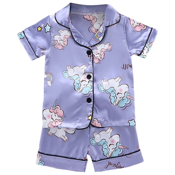 Zshosam Pajamas Boys Pajamas Set Unisex Baby & Toddler Soft Snug-Fit Everyday Sleepwear Size 18 24 Months,(Purple 18-24 Months)