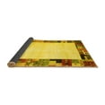 thumbnail image 2 of Ahgly Company Indoor Square Solid Yellow Modern Area Rugs, 8' Square, 2 of 4