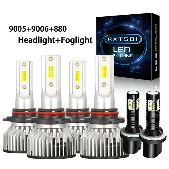 For GMC Yukon Denail 2001-2006 6x Combo 9005 9006 LED Headlight Hi/Lo & 880 Fog Light