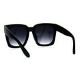 thumbnail image 4 of SUPER Oversized Square Sunglasses Womens Modern Hipster Shades Black, Smoke, 4 of 5