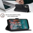 thumbnail image 3 of Compatible with Nokia C12 Classic Embossed PU Leather Case with Card Holder Shockproof Cover, 3 of 5