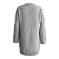 thumbnail image 2 of Vestido George para Mujer, Largo, con Cuello Redondo, Tejido Gris Talla G, 2 of 4