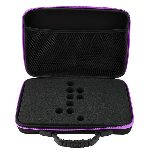 Organizador De Almacenamiento Exterior De Carcasa Dura Duradera, Estuche De Transporte De Aceites De Botellas De 15 Ml, Para Organizar La Decoración De Las Mujeres Al Aire Libre EOTVIA No