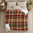 thumbnail image 5 of Traditional Tartan Plaid Fall Harvest Pumpkin Mantel, Festive autumn celebration Scene, Warm Flannel Blanket for Ranch House and Living Room, Art Lovers autumn celebration Gift, Festive Home Decor, 5 of 9
