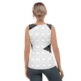 thumbnail image 4 of GamerTagg Collection Women’s White/Black Casual Tank Top (XS), 4 of 4
