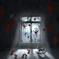 thumbnail image 3 of Bloody Handprint Footprint Halloween Decorations 12 Sheets Bloody Wall Decal Floor Clings Halloween Party Decorations, 3 of 5