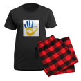thumbnail image 5 of CafePress - Ukraine Pajamas - Women's Short Sleeve Print T-Shirt and Pants Dark Cotton Pajama Set, 5 of 7