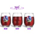 thumbnail image 2 of Happy New Year Manx Family Cheer Winter Midnight Firework 15oz Stemless Wine Glass Mug Cat Lover Kitten Owner Gifts Wine Glasses Cup - 02025, 2 of 5