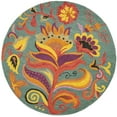 thumbnail image 2 of Safavieh  Handmade Blossom Blue Indoor Wool Rug 8' x 8' Round 8' Round Indoor,Handmade Round, 2 of 5