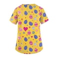 thumbnail image 5 of Fabrcox S-5XL Bunny Egg Hunt Print Holiday Scrubs for Women V Neck Short Sleeve Easter Women’s Nurse Uniforms with Pocket, 5 of 5
