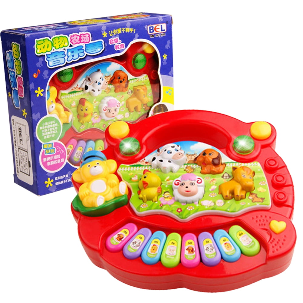 Actoyo Baby Piano Toys for 1, 2, 3 Year Old Boy Girl ,Light Up Musical Learning Toys for Infant Baby Toddler 6 9 12 18 24 36 Months Piano Keyboard Toys Gifts