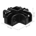 thumbnail image 2 of UPGRATOR Conector Plástico Negro Para Soporte Y Reparación De Toldos Portátil Resistente A, 2 of 8