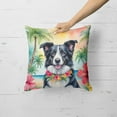 thumbnail image 2 of Border Collie Luau Throw Pillow 18 in x 18 in, 2 of 5