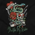 thumbnail image 2 of My Rules My Life Skull Snake Tattoo Toddler Boy Girl T Shirt Infant Toddler Brisco Brands 6M, 2 of 5