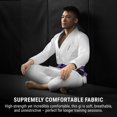 thumbnail image 4 of Hayabusa BJJ Gi - Essential Gold Weave Jiu Jitsu Gi for Men and Women, IBJJF Compliant - White, A1, 4 of 6
