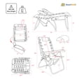 thumbnail image 3 of Ultimate 17 inch High Seat Aluminum Tall Backpack Beach Chair for Adults Heavy Duty | Lay Flat, 5 Reclining Positions | Removable Insulated Cooler Pouch | 300 lbs Weight Capacity, 3 of 9
