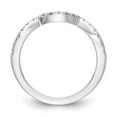 thumbnail image 2 of Solid 14k White Gold Engagement Lab Grown Diamond Wedding Band Ring Size 6 (.252 cttw.), 2 of 8